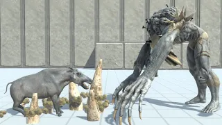 NEW PREHISTORIC UPDATE Daeodon vs ALL UNITS in Brick Castle Animal Revolt Battle Simulator