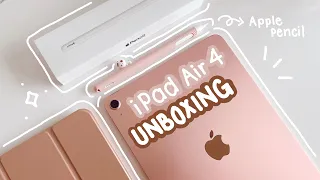 📦  (ASMR Unboxing) iPad Air 4 (Rose Gold) & Apple Pencil ✏️ + Accessories | Singapore