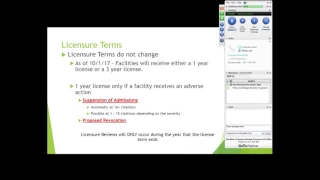 The New Licensure Review Process in ICF IID's