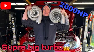 SUPRA BIG TURBO 🚀 le turbo touche le capot 😈