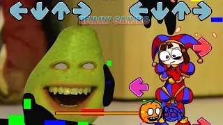 [SWAP] FNF Amazing Digital Circus vs Annoying Orange Sings Sliced Pibby | FNF Mods