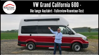 VW Grand California 600 - Die lange Autobahnfahrt - Review-Roomtour-Test