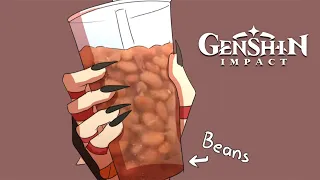 (Genshin Impact Comic Dub) BEAN BOBA TEA?????