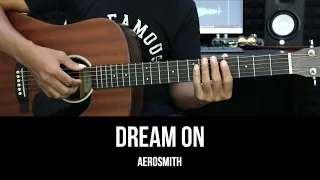 Dream On - Aerosmith | EASY Guitar Tutorial - Chords / Lyrics - Guitar Lessons