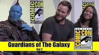Guardians of The Galaxy Vol 2 | 2016 Comic Con Panel (Chris Pratt, Zoe Saldana, Michael Rooker)