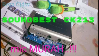 mic wireless SOUNDBEST Ck213 mirip ASHLEY voice 1.  SHURE skm6000 sennheiser skm6000 juga BOB.