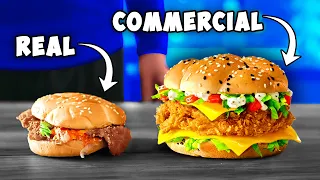 Food in Commercials vs. Food in Real Life by VANZAI COOKING
