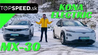 TEST MAZDA MX30 vs HYUNDAI KONA EV - súboj elektrických crossoverov