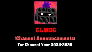 Important Channel Announcements for Channel Year 2024-2025