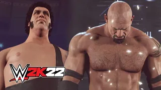 ANDRE THE GIANT VS GOLDBERG - WWE 2K22