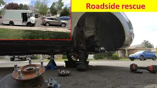 Broken axle rescue