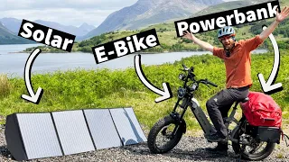 Solar-Powered E-bike Adventure: Epic Journey through Scotland's Stunning Landscapes!