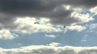 MiG 29MOVT 156 & MiG 35 747 Demonstration Flight MAKS 2013