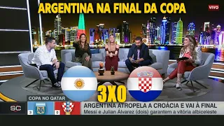 DEBATE DO JOGO ARGENTINA 3X0 CROÁCIA PELA SEMIFINAL DA COPA DO MUNDO