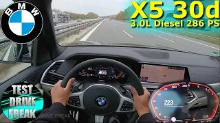 2022 BMW X5 xDrive30d 286 PS TOP SPEED AUTOBAHN DRIVE POV