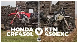 Honda CRF450L v KTM 450EXC - The lightweight ADV bike Test