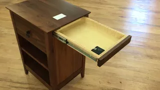 QLine Secret Agent Nightstand with hidden drawers