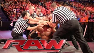 U.S. Champion Rusev attacked Titus O'Neil: Raw, June 13, 2016
