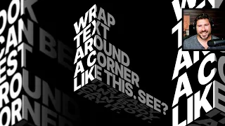 How to Bend Text Around A Corner - 3D Typographic Art Inkscape Tutorial