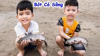 Bắt Cá Bất Ngờ - Bé vui Cắm Trại ♥ Min Min TV Minh Khoa