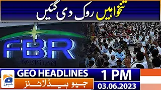 Geo News Headlines 1 PM | Order withholding of salaries | 3rd June 2023