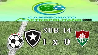 BOTAFOGO X FLUMINENSE SUB 14