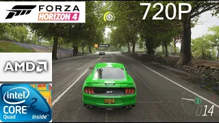 Forza Horizon 4 on Amd HD 7870 Core 2 Quad Q9400 8GB RAM 720P  High + Medium + Low + Ultra  Setting