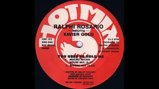 Ralphi Rosario V's Xavier Gold - Instrumental Need Used To Hold Me (Tony Oldskool Bootleg)