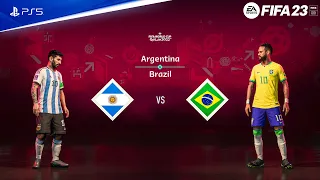 FIFA 23 - Argentina vs Brasil - FIFA World Cup Final Full Match | PS5™ Gameplay [4K60]