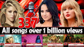 All 337 songs with over 1 billion views - Nov. 2022 №22