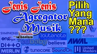 Jenis Jenis Agregator Musik Distributor music Rekaman - cara jual lagu ciptaan sendiri -  hak cipta