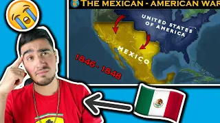 Mexican Guy Reacts to The Mexican American War in 16 Minutes || *RIP Mexico*