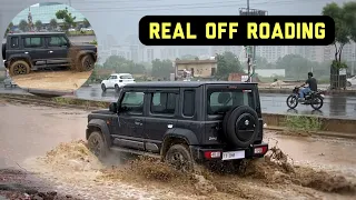 Jimny Real Life Off Roading in Rain 🌧️: फ़स गई 🥵 !! Jimny 5 door off roading test !!
