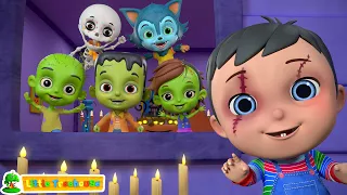 Who Let the Monster Out | Halloween Songs & Spooky Nursery Rhymes | Cartoon Videos for Kids