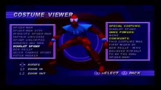 Spider-Man (PS1) All Spider-Man Costumes