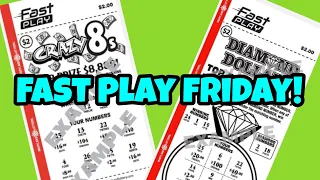 Fast Play Friday 🟢 Md Lottery Crazy 8s and Diamond Dollars Instant Games