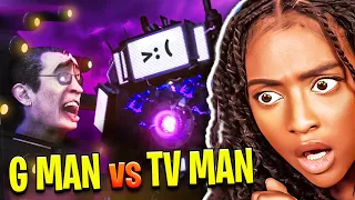 G Man vs TV Man [Skibidi Toilet Reaction]