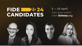 FIDE Candidates 2024 R4 w/ @IreneSukandar  @SiliconRoadChess   ! | Watch with lichess.org