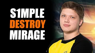 S1MPLE DESTROY MIRAGE | S1MPLE STREAM ON FPL CSGO