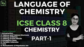 Language of Chemistry | ICSE CLASS 8 Chemistry | Part - 1