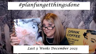 #planfungetthingsdone last 3 weeks of Dec 2023 #Happyplanner @CraftyGirlChronicles