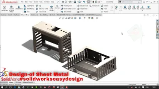 Solidworks Tutorial # 172 Sheet Metal Tutorial || Sheet Metal Design  by Solidworks Easy Design