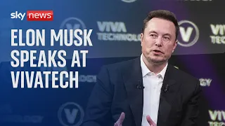 Elon Musk delivers speech at VivaTech