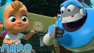 Rainbow Bubbles in Space | Baby Daniel and ARPO The Robot | Funny Cartoons for Kids