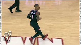 Damian Lillard Hits Logo Three - Blazers vs Rockets | January 28, 2020-21 NBA Season