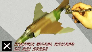 How to use an airbrush to paint camouflage on an F-4C Phantom by Revell