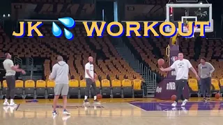 📺 Kuminga workout/threes from Warriors morning shootaround before LA Lakers Opening Night