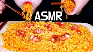 SUB)ASMR CREAM JJAMPPONG Mukbang Eating sound 크림진짬뽕 먹방 리얼사운드(Eating show)
