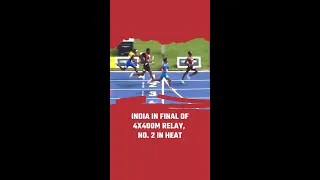 India In Final Of 4x400m Relay, No. 2 In Heat