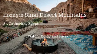 Hiking 48Km in Sinai Mountains, St. Catherine, Egypt | 4K Video for Relax/Study/Meditation